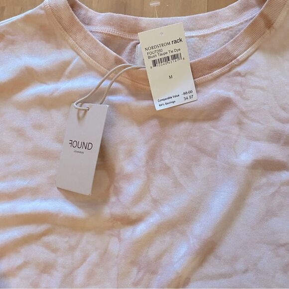 Found Blush Tie Dye Step Hem Cozy Sweatshirt Nordstrom Sz M NWT - Picture 7 of 9